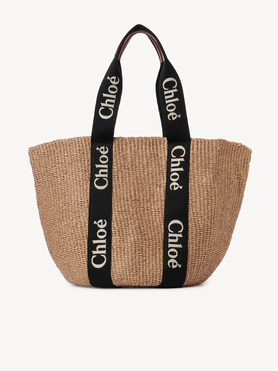 Large Woody basket in natural fibres